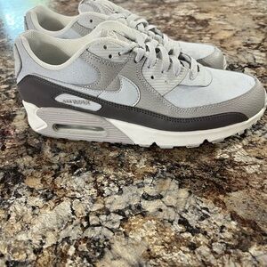 Nike Gray and White Athletic Shoes